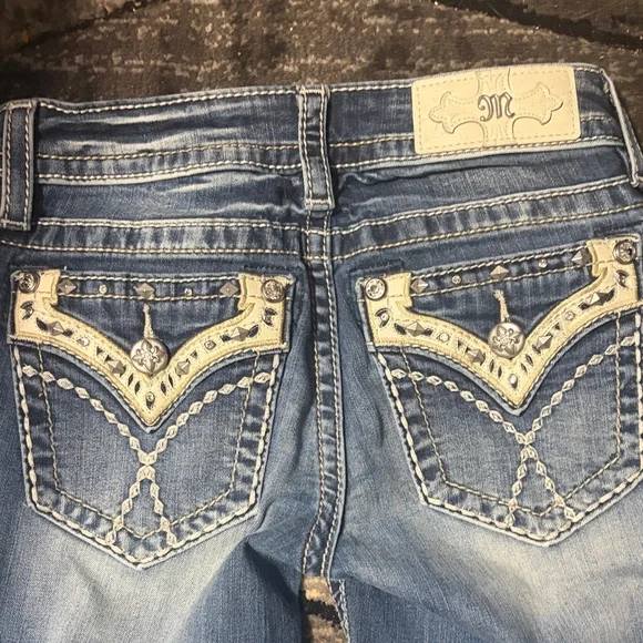 Miss Me Flare Jeans in Classic Blue - Picture 4 of 5